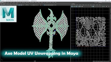 Axe Model | UV Unwrapping in Maya | 2022 PART 2 #uvmapping #maya #3d #3dmodeling #uv