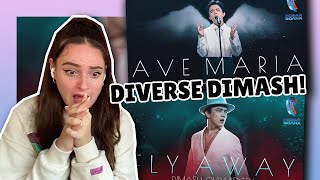 DIMASH MARATHON! REACTING TO: &#39;AVE MARIA&#39;, &#39;Across Endless Dimensions&#39; &amp; &#39;Fly Away&#39;