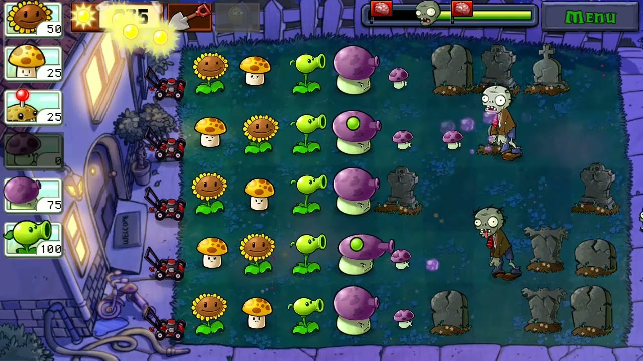 зомби против растений УРОВЕНЬ 2.7