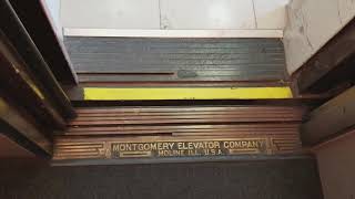 AMAZING Vintage Montgomery Black Button Traction Elevator - 64 W Santa Clara St, San Jose, CA