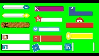 Top 25 Green Screen Animated Social media