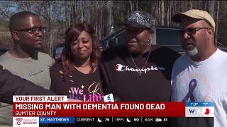 Missing Sumter County man with dementia found dead