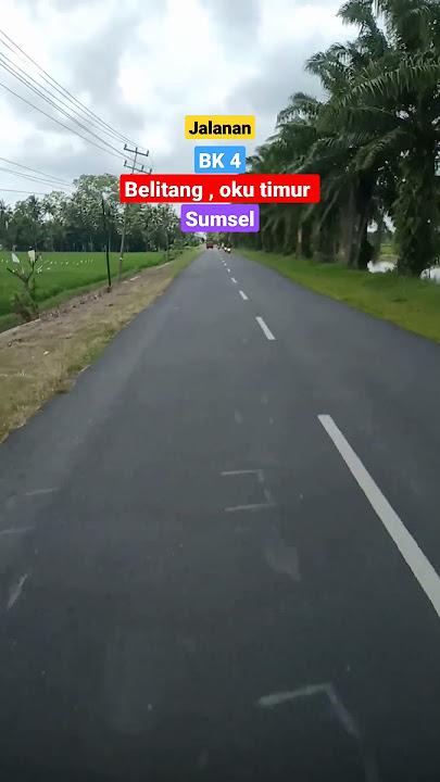 jalanan BK 4 belitang, Oku timur, Sumsel terbaru | vlogger oleng