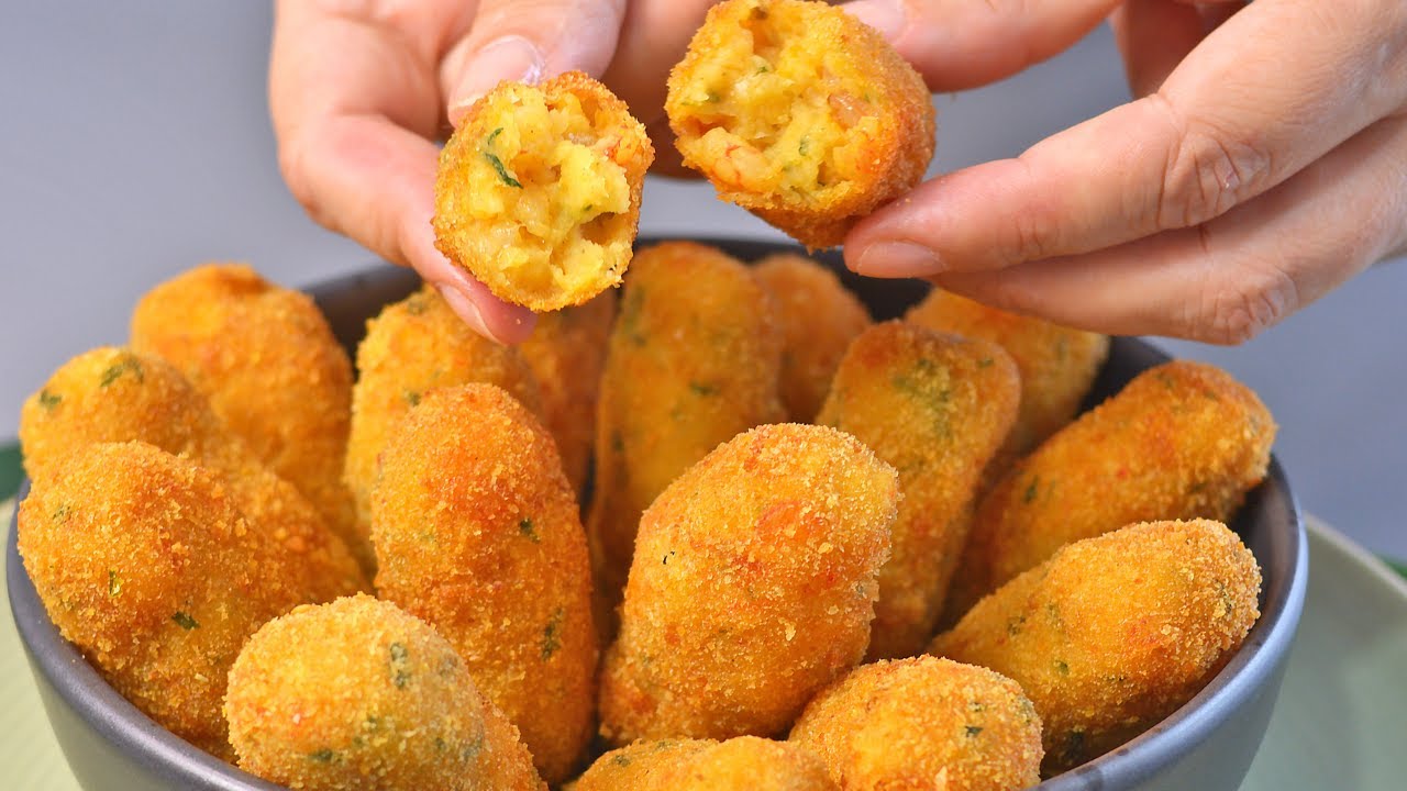 CROQUETE DE CAMARÃO | COM CAMARÃO INTEIRO