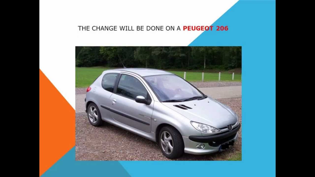 How to replace the air cabin filter dust pollen filter on a Peugeot 206