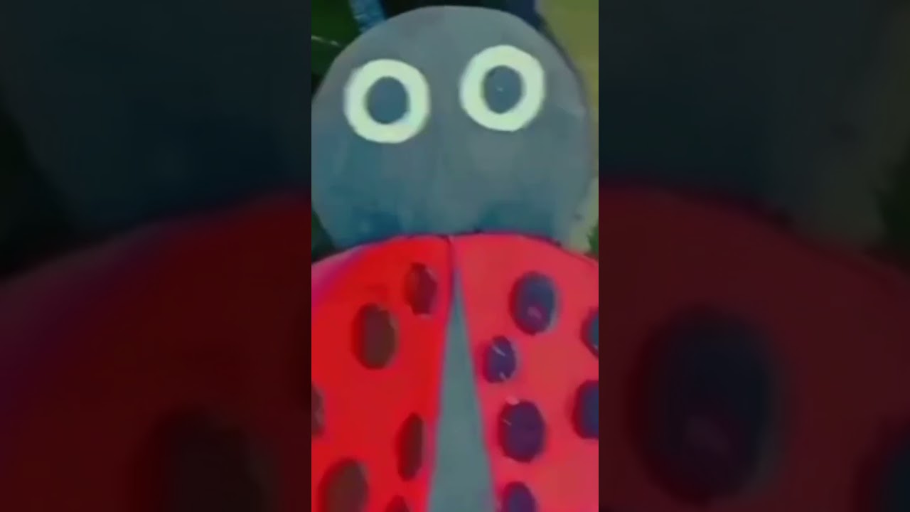 how to make easy paper lady bug🐞🐞