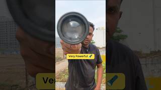 200W Powerful Rechargeable Torch 🔦 | Long Range Metal Flashlight Review #shorts