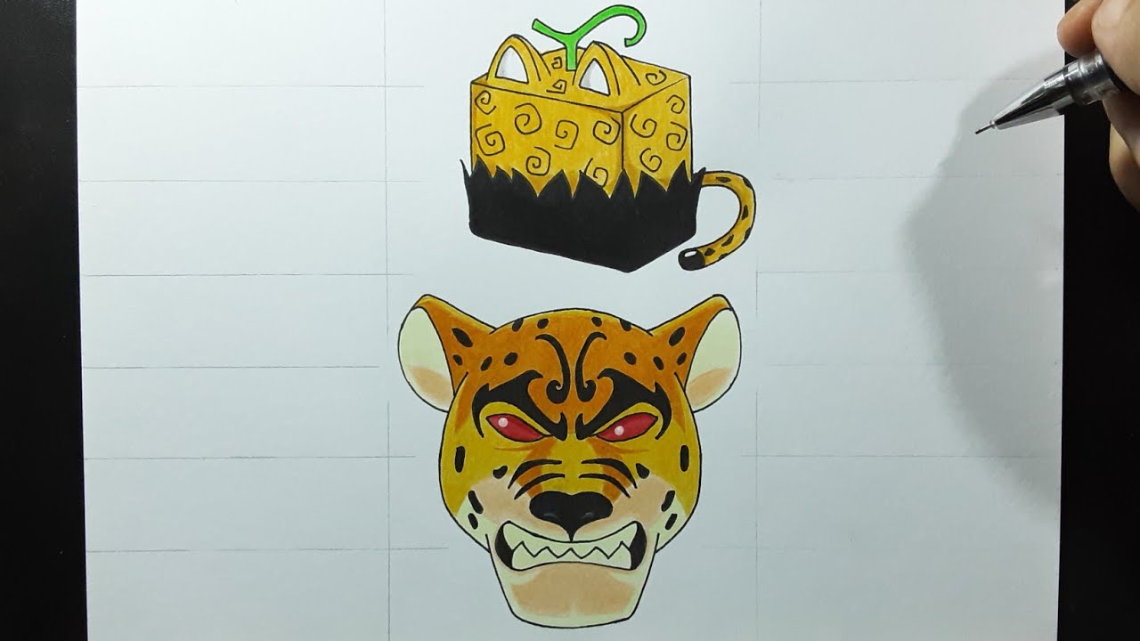 how to draw Leopard Blox Fruits 