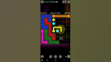 How To Solve Flow Free Bridges Classic Pack 2 Level 28 8x8 Board Walk Through Solution Walkthrough