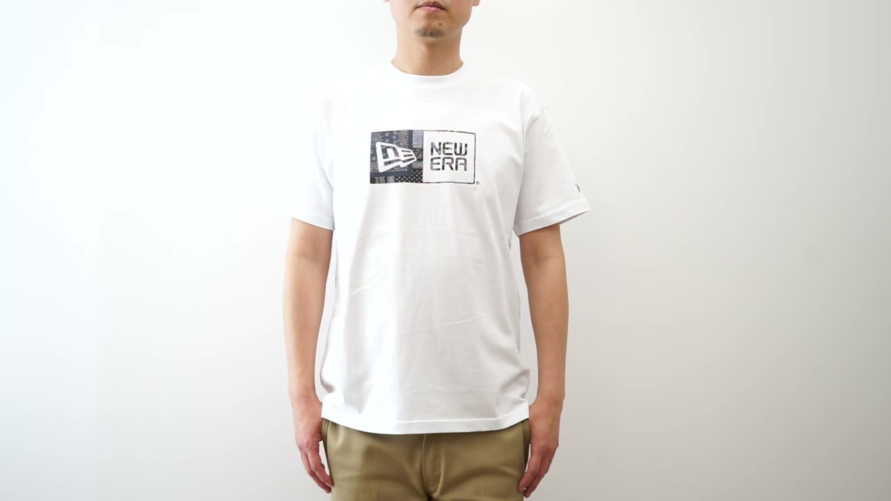 New Era ニューエラ 半袖 コットン Tシャツ Oriental Paisley ボックス