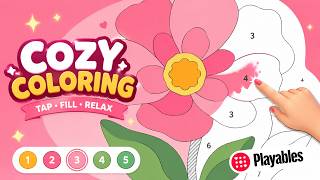 Cozy Coloring – The Most Relaxing Coloring Game | YouTube Playables screenshot 1