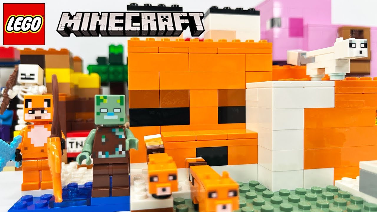 レゴ】マインクラフト キツネ小屋 21178【LEGO】The Fox Lodge - YouTube