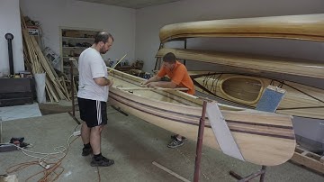 Wooden Canoe making timelapse