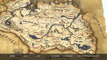 Skyrim PC Warburgs Detailed Paper World Map MOD