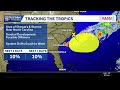 National Hurricane Center gives update on disturbance off U.S. coast