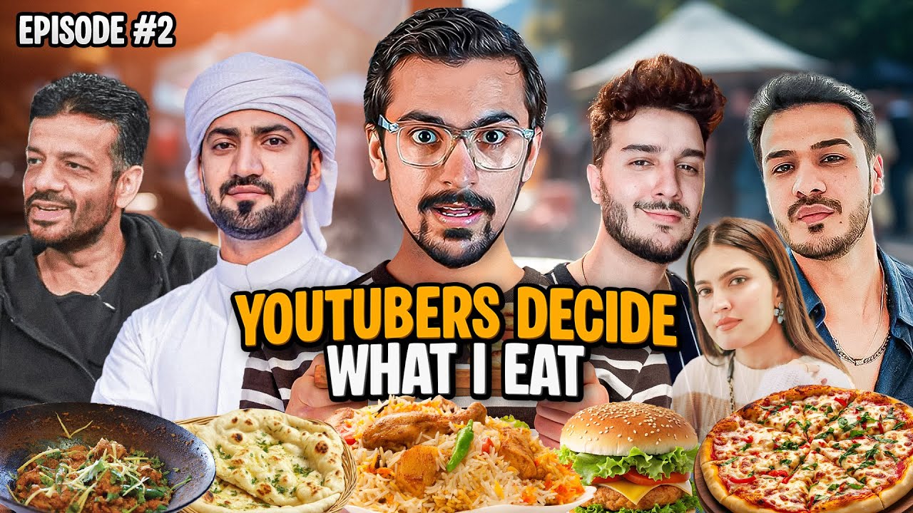 Letting Youtubers Decide What I eat - ft Suneej Munj, Abdul Malik Fared, Zulqarnain, Shahveer & Iqra