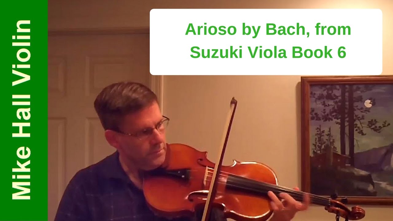 Arioso by Bach 4 from Suzuki Viola Book 6 YouTube