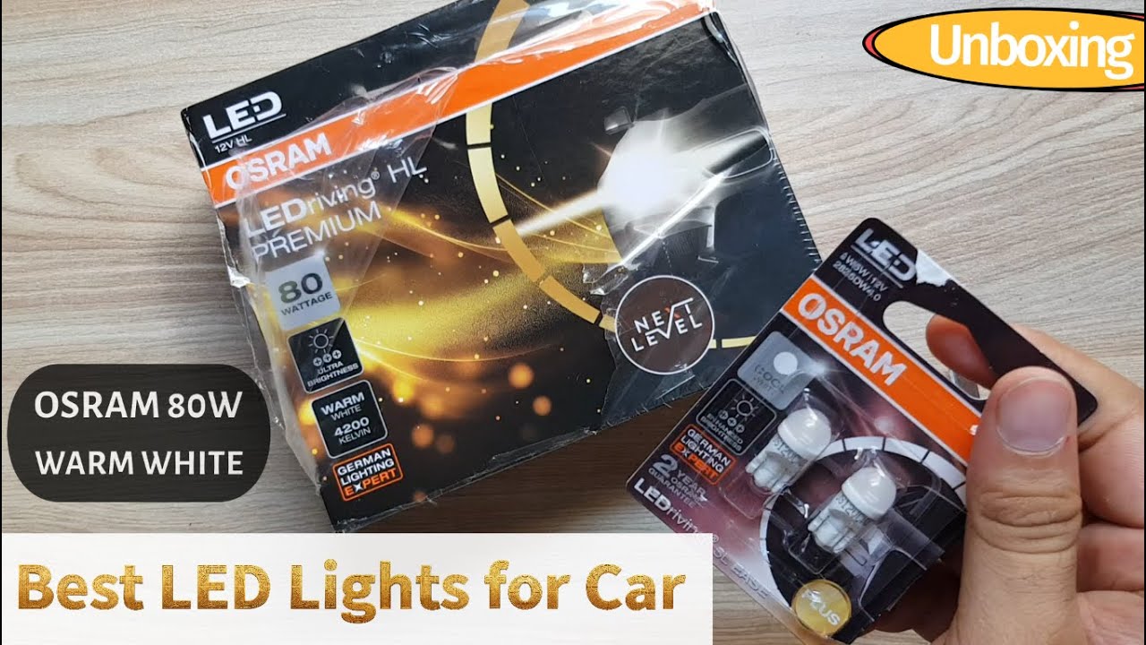 Unboxing OSRAM 80Watts Warm White LED Car Lights | Powerful Upgrade for Night Driving!