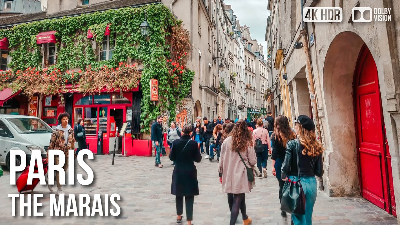 Paris, 4th Arrondissement, The Marais - ?? France - 4K Virtual Tour