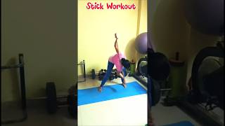 Stick Workout/Reduce Side Fat #short #motivation #homeexercise #fatburningworkout