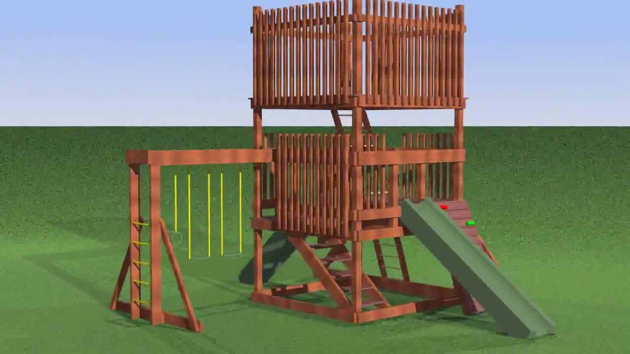 Playset design in POV-Ray