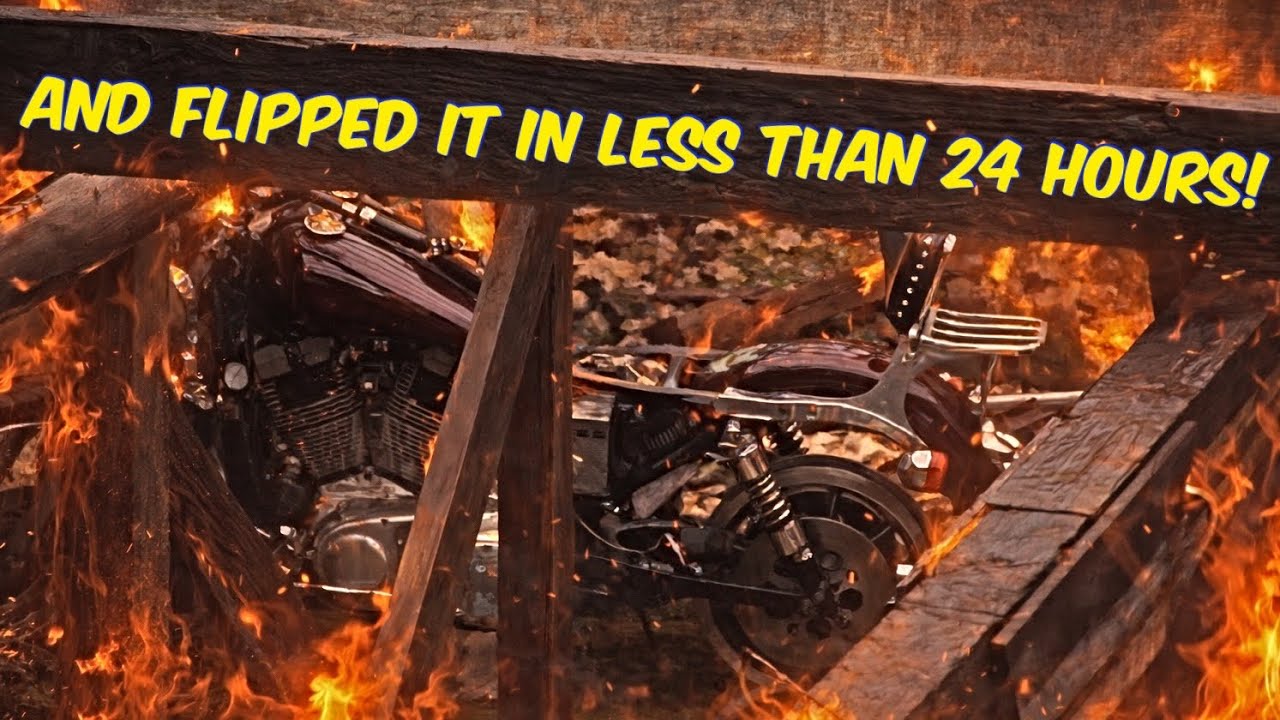 Мы спасли мотоцикл Harley Davidson, спрятанный в подвале сгоревшей пивоварни!