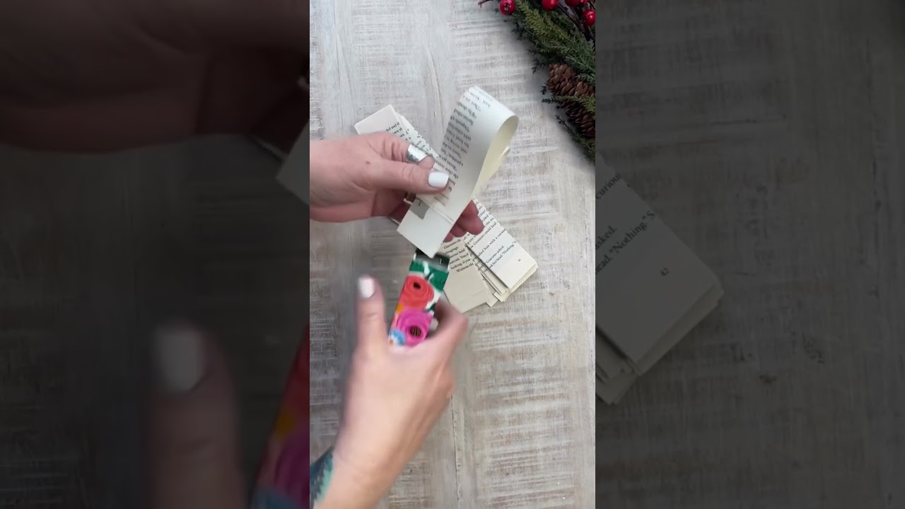 Anthropologie inspire diy book page vines 