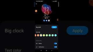 How to locked blue colour big digital clock setting on Android Phone screenshot 5