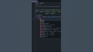Вся информация о дисках на python #shorts