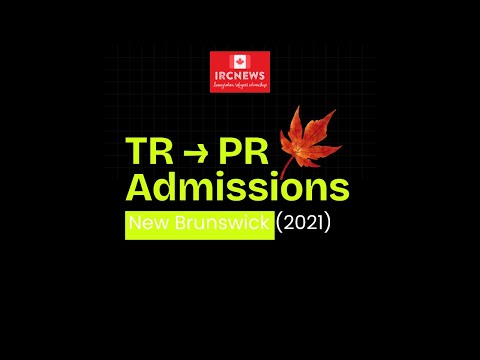 Canada Immigration TRPR Admissions in New Brunswick (2021)