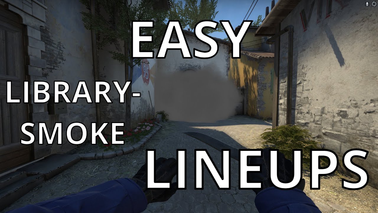2 Easy Library-Smoke Lineups On Both 64 + 128 Tick (T - Side) | CS:GO ...