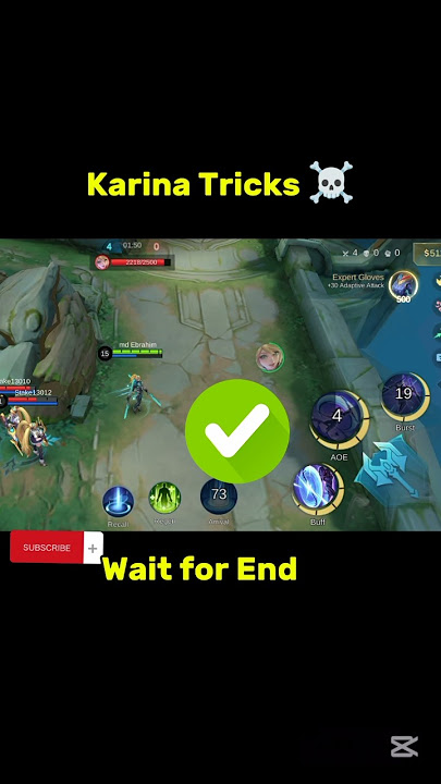 Karina Tricks ☠️ #ml2b #karina #mlbb #tutorial #shorts