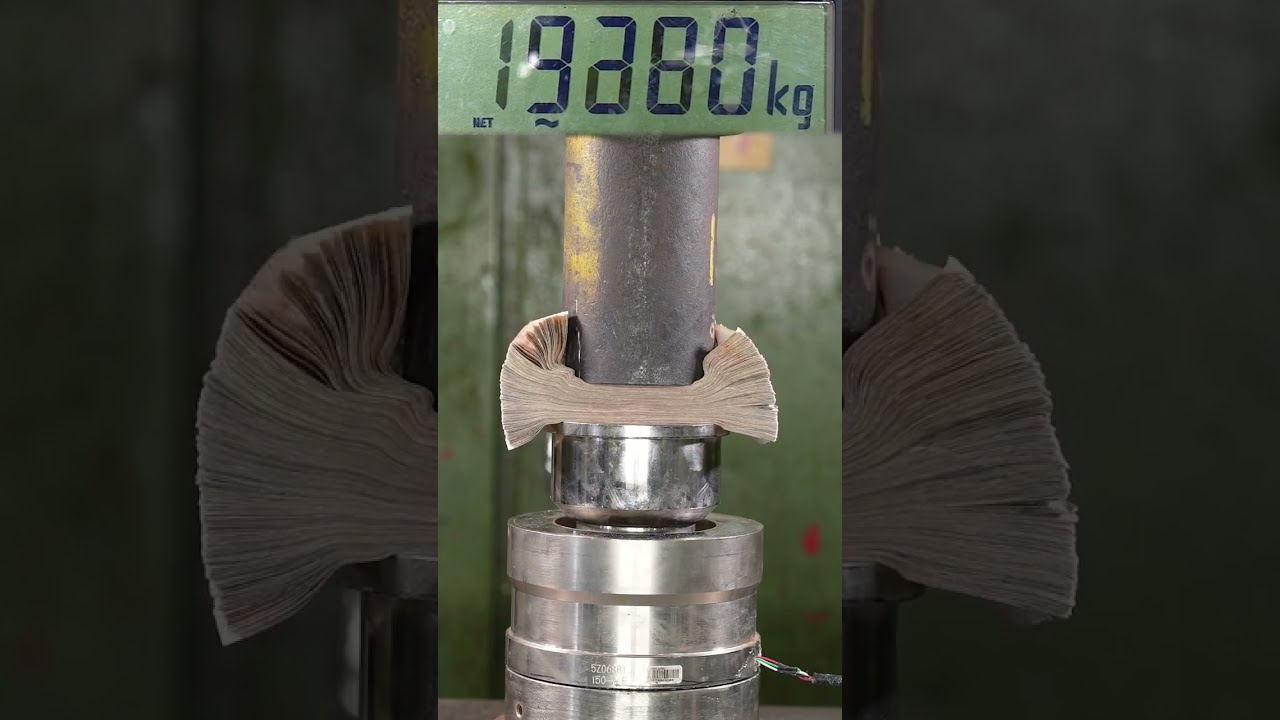 How Strong Is Money Realmoney Hydraulicpress Crushing Viral