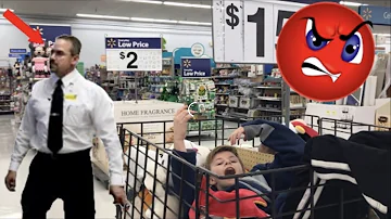 TRYING TO GET KICKED OUT OF WALMART!  SO FUNNY