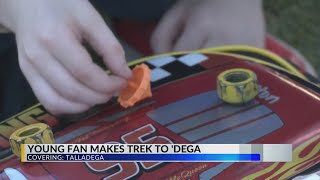 Young fan makes trek to Talladega