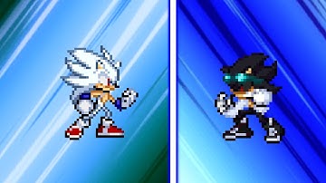 Sonic Sprite Animation - Hyper Sonic Vs Hyper Scourge (Unfinished)