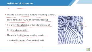 Material Science - 2 | C8-L5 | Definition of structures, Pearlite