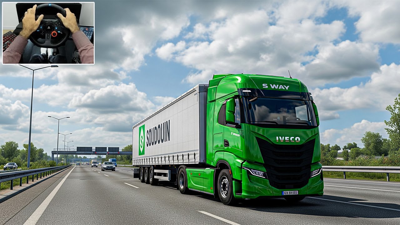 First Person POV: Driving IVECO Truck through Europe | Euro Truck Simulator 2