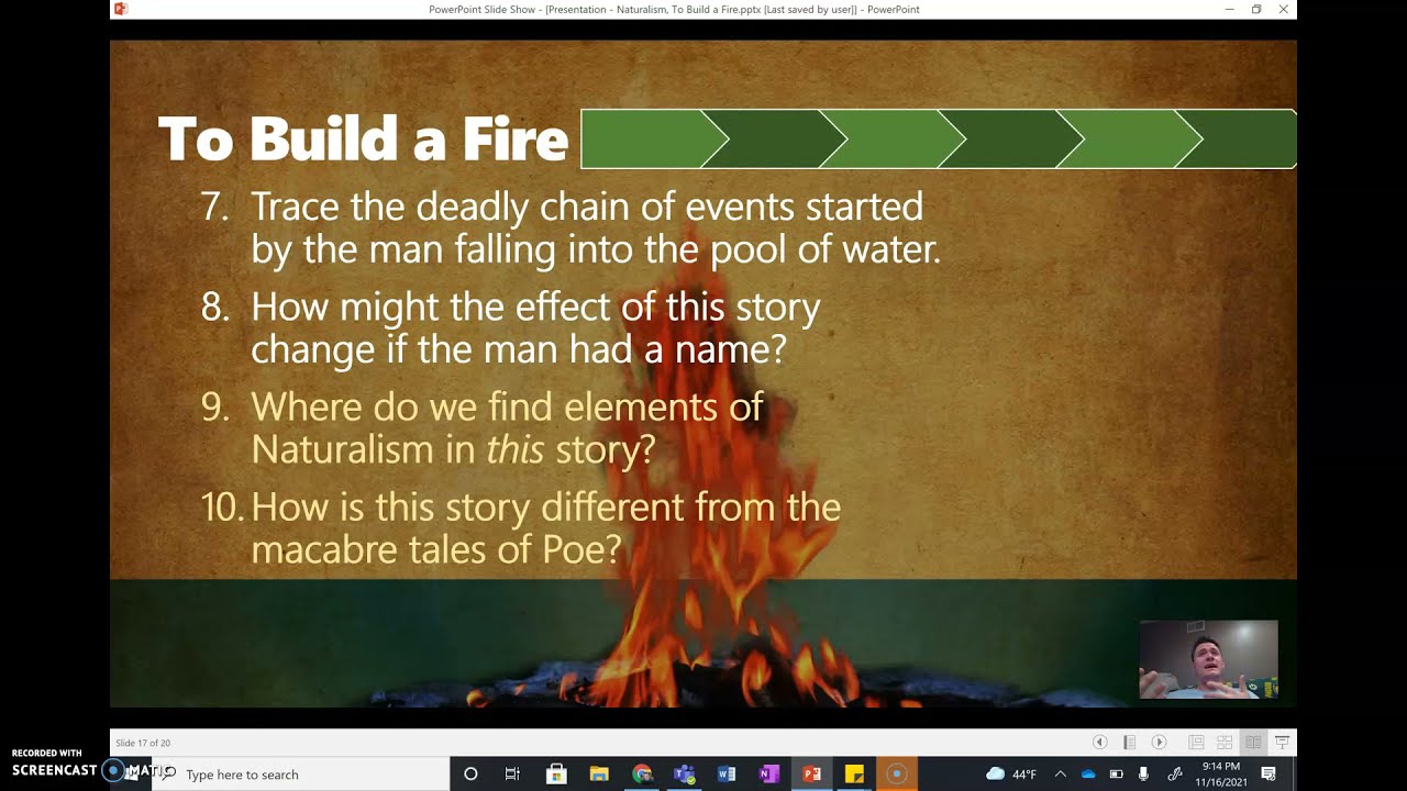 to build a fire naturalism