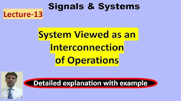 System Viewed as an interconnection of Operations