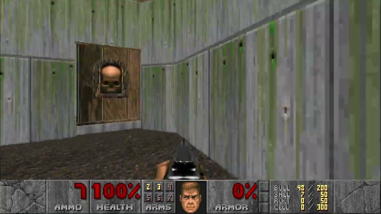 Doom Unity: E2M5 Command Center in 19.54 any% (Secret Exit)