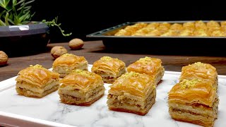 Türk Paxlavasi Turkish Baklava Ən Asan Üsulla Hazırlanma Qaydası English, French Subles
