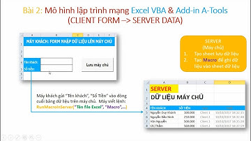 Kỹ thuật lập trình mạng trong Excel VBA và Add-in A-Tools P2