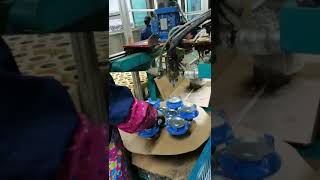 Oil filter end caps AB gluing machine