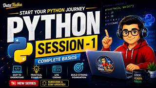 Python Session -1 |  Python Setup & Introduction | BigDataTadka