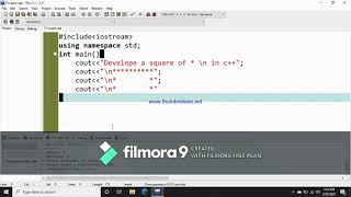 How to develop square of * in c++ by F-Softs & Technology screenshot 3