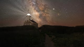 Lighthouse Milky Way Blend using Luminar luminosity masks and sunrays filter screenshot 4