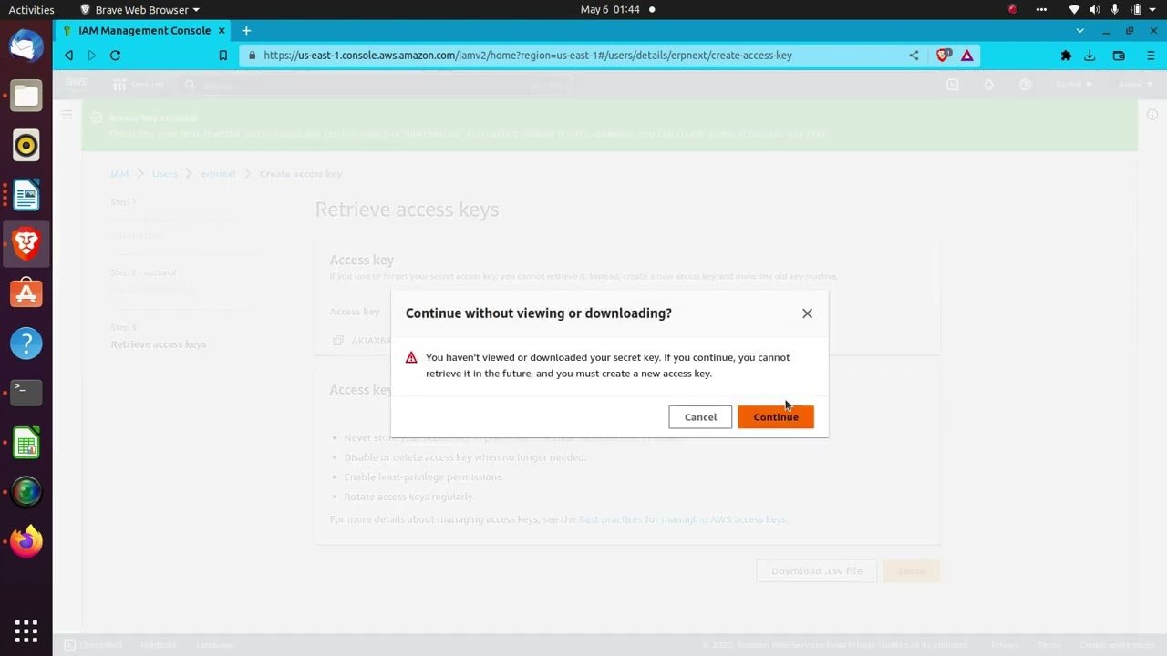 How to setup Erpnext/Frappe Database backup in aws s3 storage.