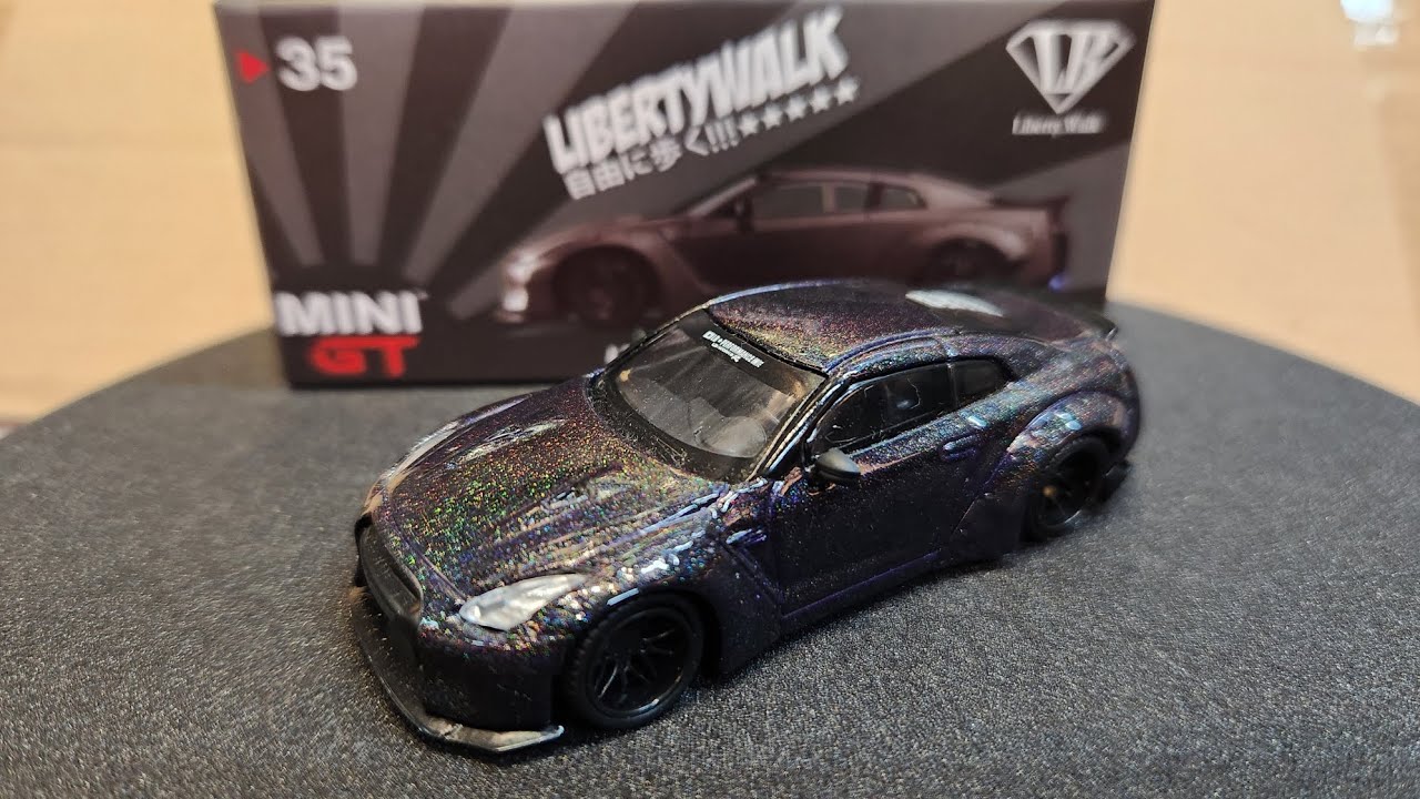 MINI GT 1/64 LB☆WORKS Nissan GT-R (R35) Magic Grey MGT00035