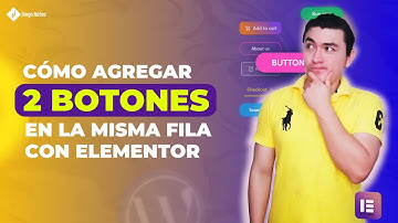 Cómo crear dos botones en la misma fila con #Elementor